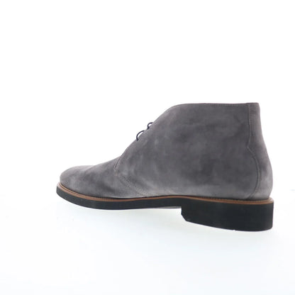 Di Bianco Gomma GBF409 Mens Gray Suede Lace Up Chukkas Boots