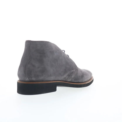 Di Bianco Gomma GBF409 Mens Gray Suede Lace Up Chukkas Boots