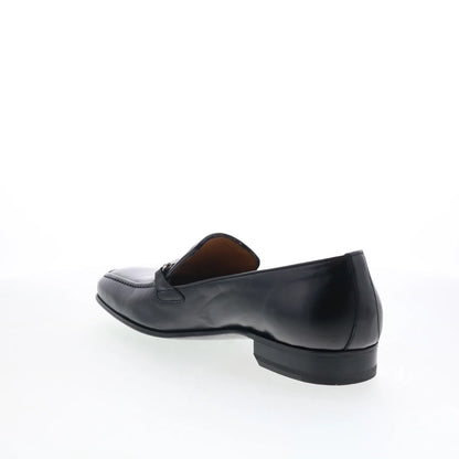 Pastori by Di Bianco Geta Mens Black Leather Loafers & Slip Ons Casual Shoes