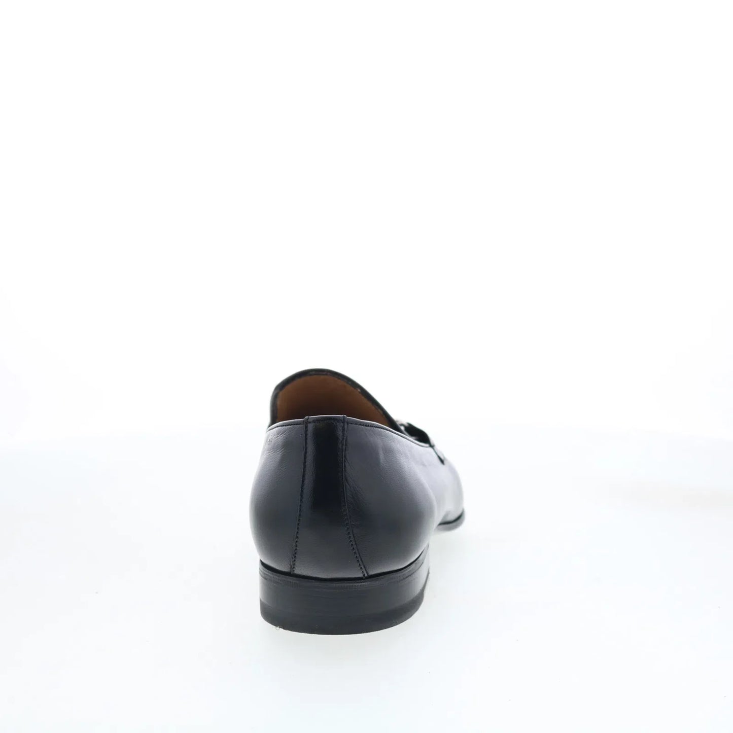 Pastori by Di Bianco Geta Mens Black Leather Loafers & Slip Ons Casual Shoes