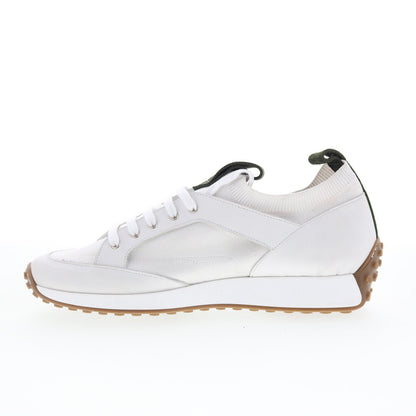 Pastori by Di Bianco Gratain Mens White Leather Lifestyle Sneakers Shoes