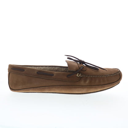 Hitchcock Lined Moc Slipper Mens Brown Extra Extra Wide 8E Loafers Boat Shoes