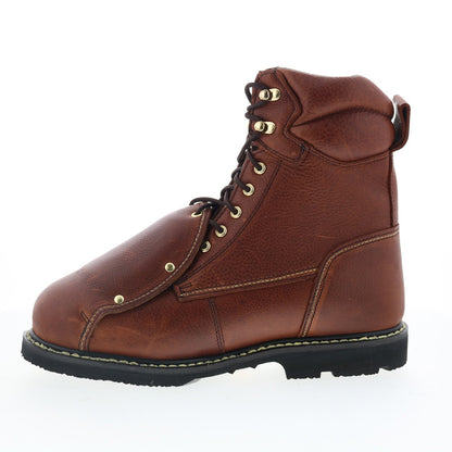 Iron Age Groundbreaker 8" EH Steel Toe MetGuard Mens Brown Work Boots