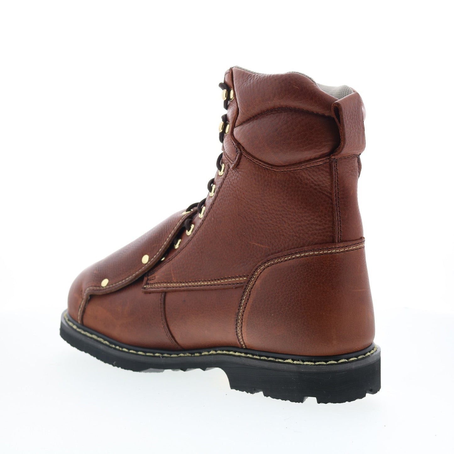 Iron Age Groundbreaker 8" EH Steel Toe MetGuard Mens Brown Wide Work Boots