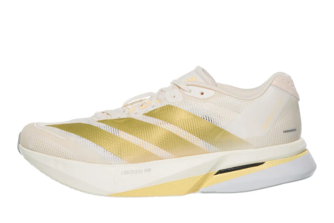 Adizero Boston 13 Women's :Chalk White | Gold Metallic