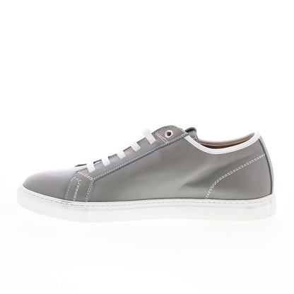 Pastori by Di Bianco Julius Mens Gray Leather Lace Up Lifestyle Sneakers Shoes