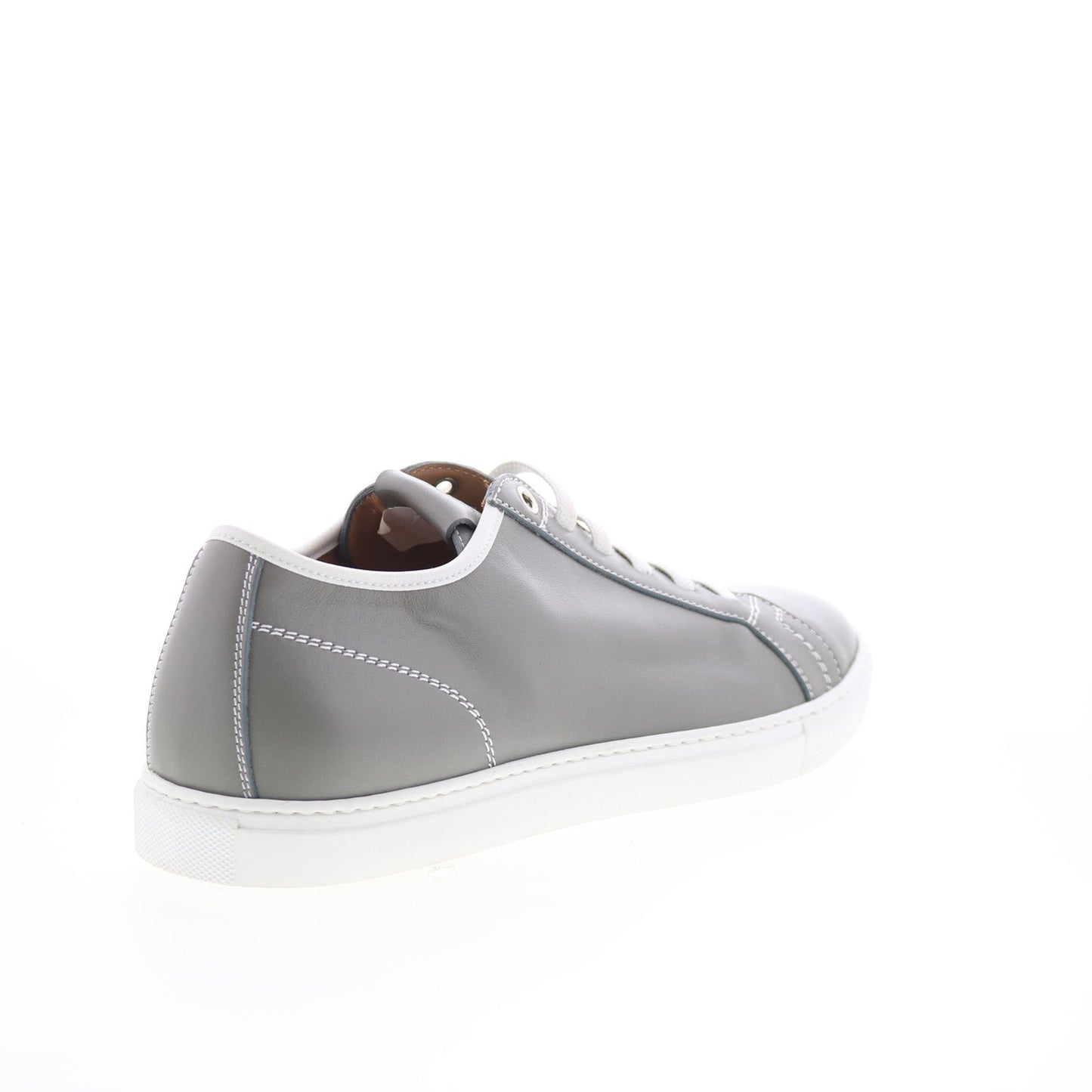 Pastori by Di Bianco Julius Mens Gray Leather Lace Up Lifestyle Sneakers Shoes