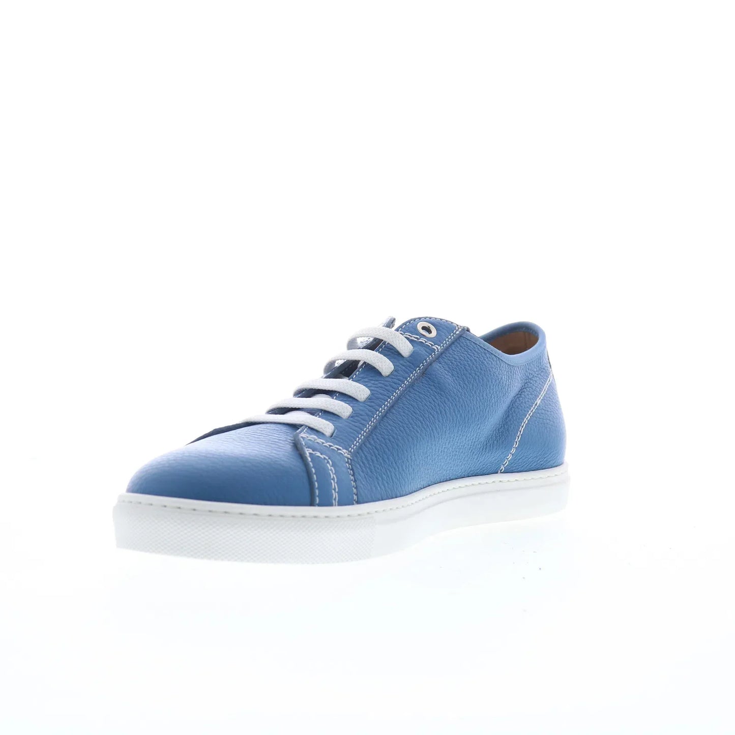 Pastori by Di Bianco Julius Mens Blue Leather Lifestyle Sneakers Shoes