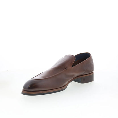 Di Bianco Maranello Mens Brown Leather Loafers & Slip Ons Casual Shoes