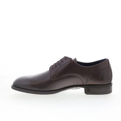 Di Bianco Marano Mens Brown Leather Oxfords & Lace Ups Plain Toe Shoes