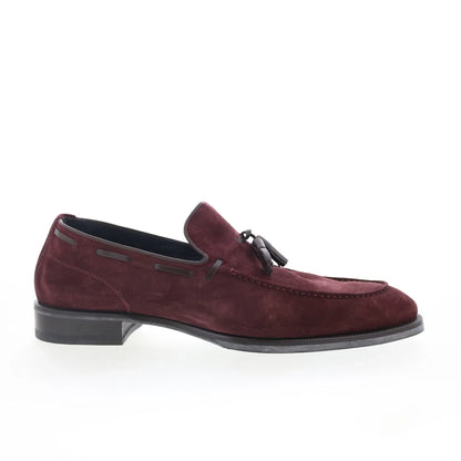 Di Bianco Napoli Mens Brown Suede Slip On Loafers & Slip Ons Casual Shoes