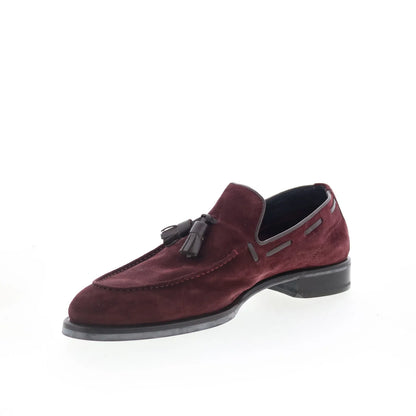 Di Bianco Napoli Mens Brown Suede Slip On Loafers & Slip Ons Casual Shoes
