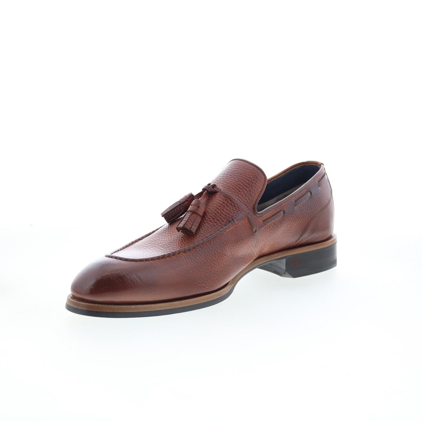Di Bianco Napoli Mens Brown Leather Loafers & Slip Ons Casual Shoes