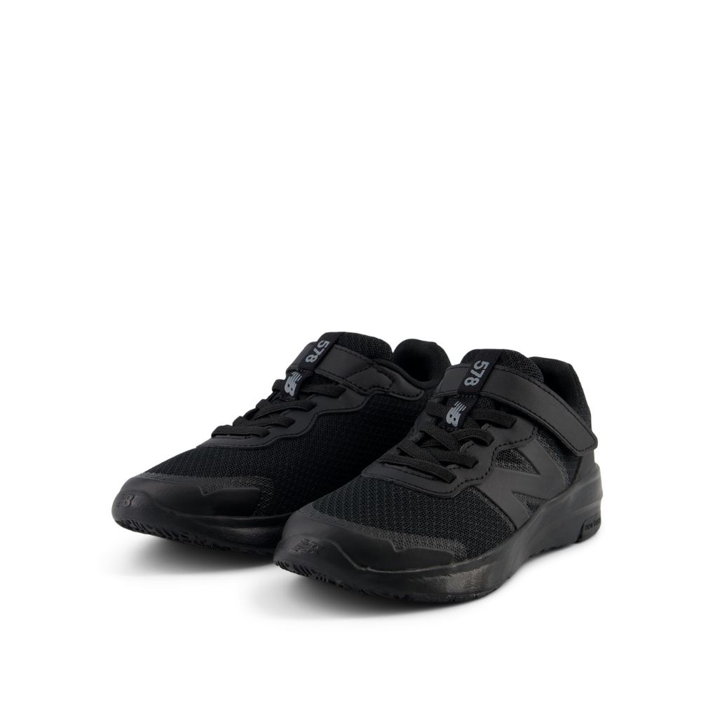 578v1 Bungee Lace with Top Strap Younger Kids' :Black