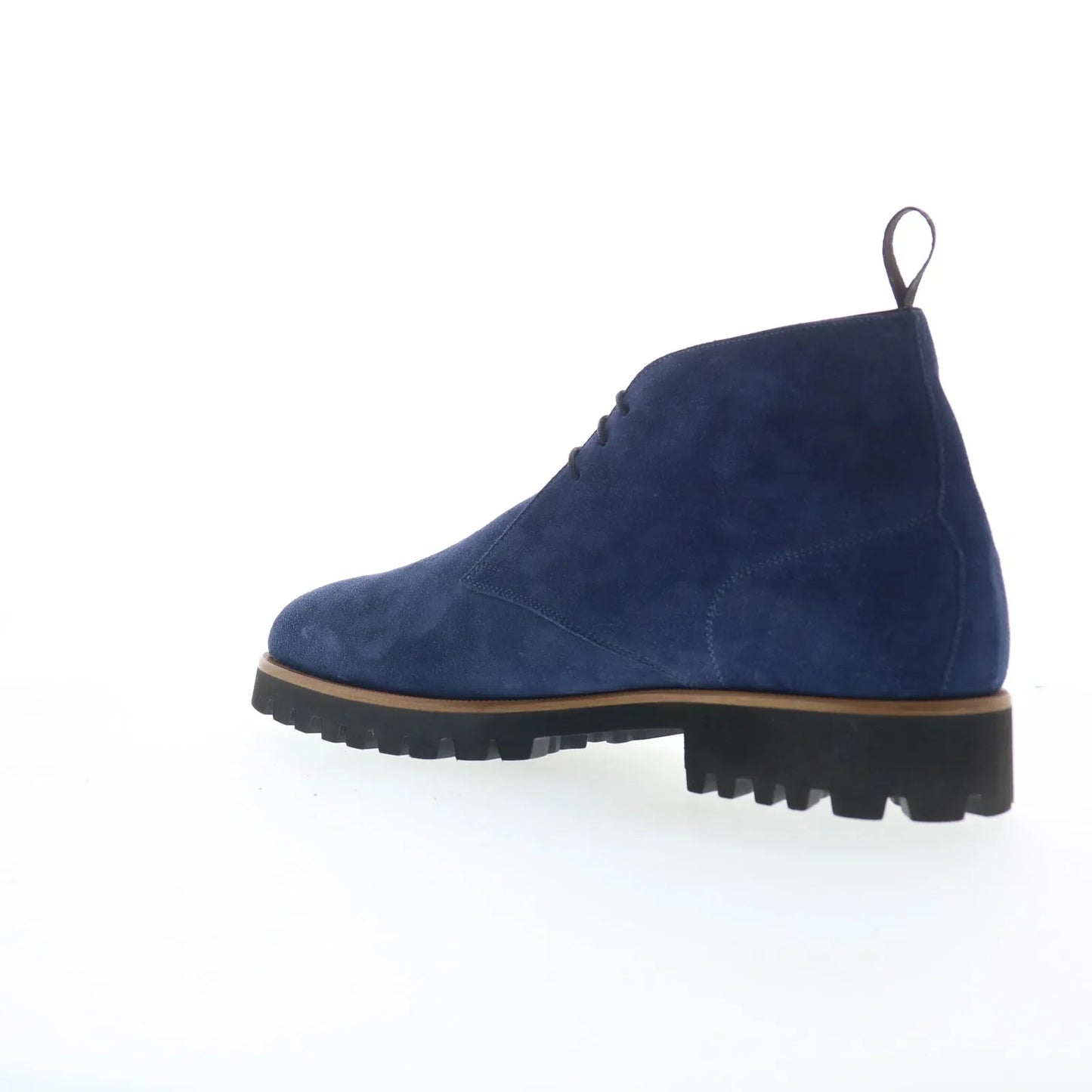 Di Bianco Pinerolo Mens Blue Suede Lace Up Chukkas Boots