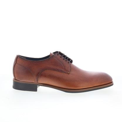 Di Bianco Pisa Mens Brown Leather Lace Up Oxfords & Lace Ups Casual Shoes