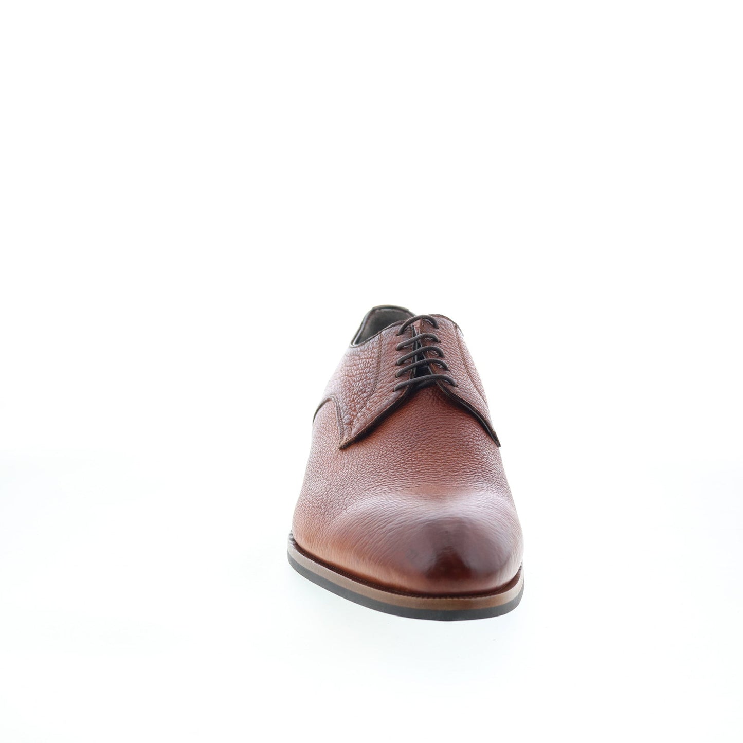 Di Bianco Pisa Mens Brown Leather Lace Up Oxfords & Lace Ups Casual Shoes