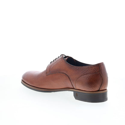 Di Bianco Pisa Mens Brown Leather Lace Up Oxfords & Lace Ups Casual Shoes