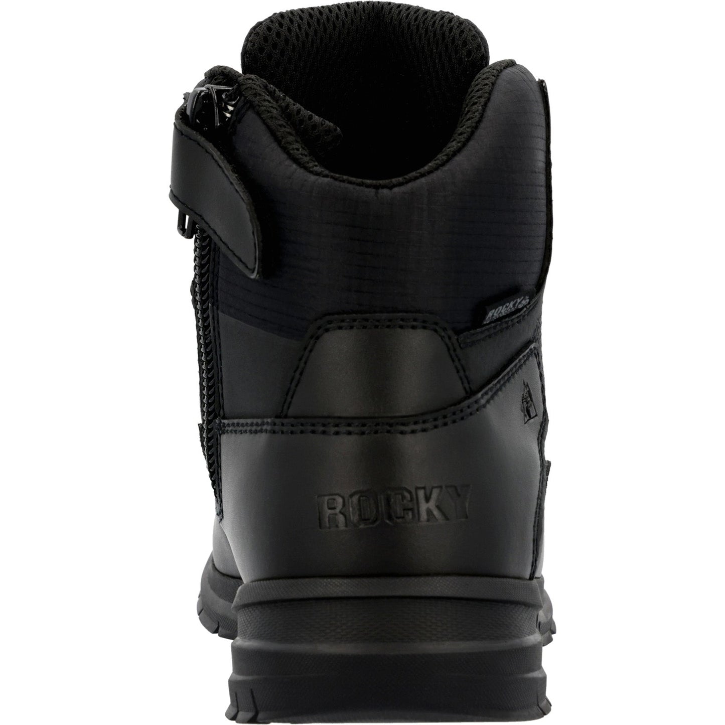 Rocky Cadet Side Zip 6" RKD0104 Mens Black Leather Lace Up Tactical Boots