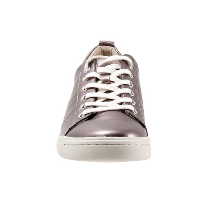 Softwalk Athens S2051-033 Womens Gray Leather Lifestyle Sneakers Shoes