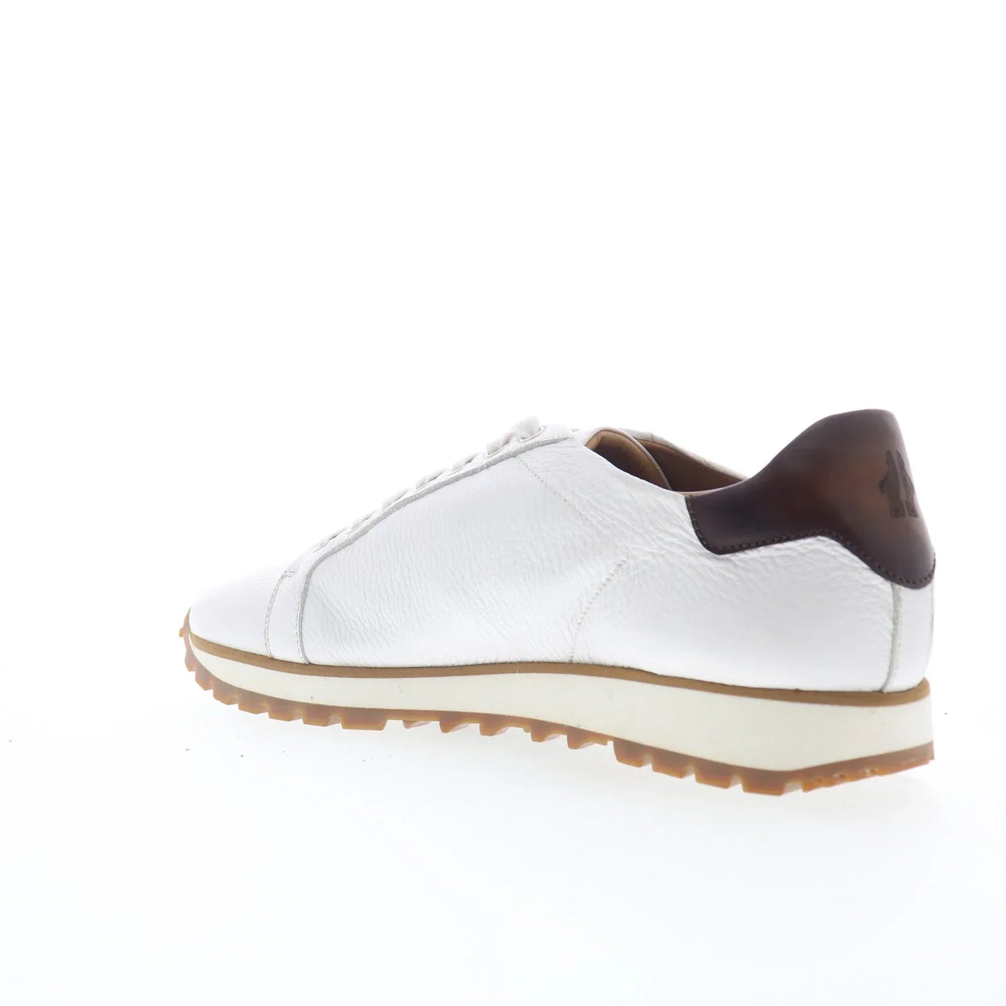 Di Bianco SB307 Mens White Leather Lace Up Lifestyle Sneakers Shoes