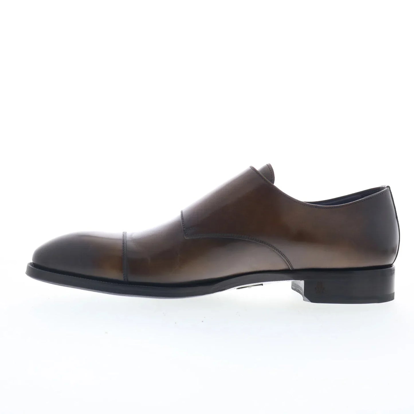 Di Bianco SBP934 Mens Brown Leather Loafers & Slip Ons Casual Shoes