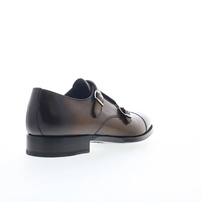 Di Bianco SBP934 Mens Brown Leather Loafers & Slip Ons Casual Shoes