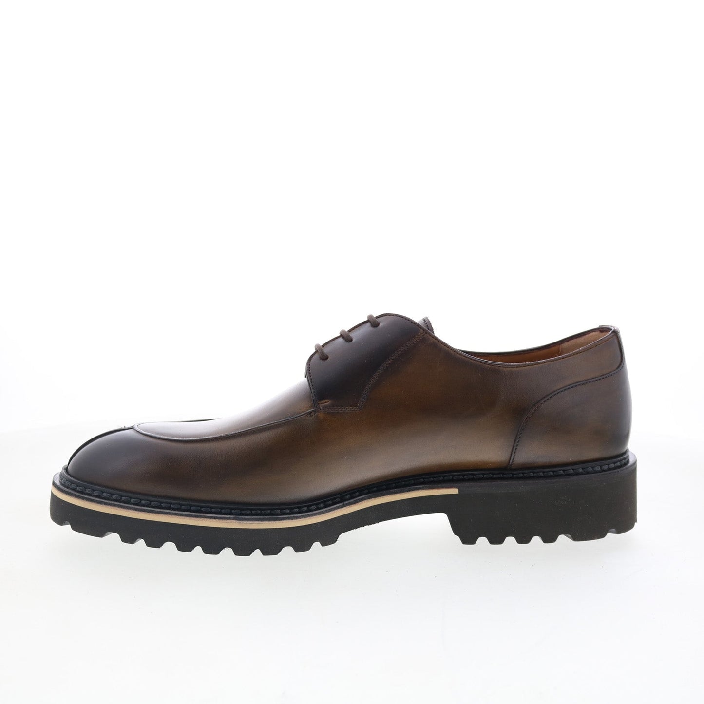 Di Bianco Sc598 Mens Brown Leather Lace Up Oxfords & Lace Ups Casual Shoes