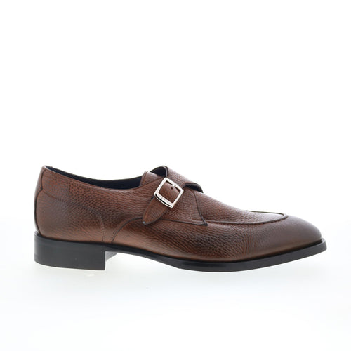 Di Bianco Saraceno Mens Brown Leather Loafers & Slip Ons Casual Shoes