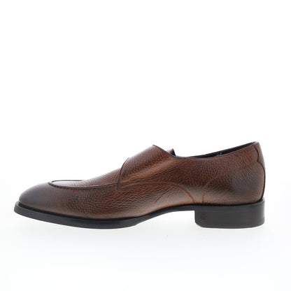 Di Bianco Saraceno Mens Brown Leather Loafers & Slip Ons Casual Shoes