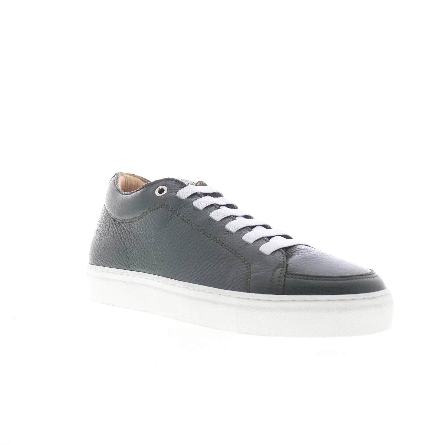 Pastori by Di Bianco Septimus Mens Green Leather Lifestyle Sneakers Shoes