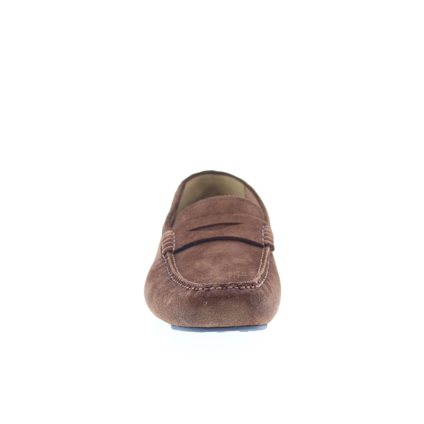 Di Bianco Spinda Mens Brown Suede Slip On Loafers & Slip Ons Moccasin Shoes