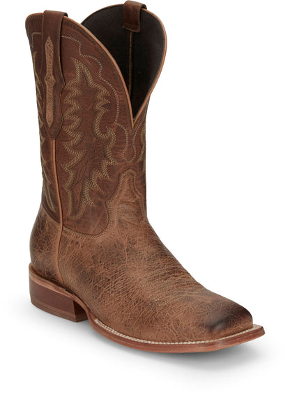 Tony Lama Lowden Square Toe Cowhide Mens Brown Wide Cowboy Western Boots