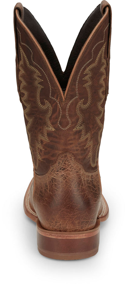 Tony Lama Lowden Square Toe Cowhide Mens Brown Wide Cowboy Western Boots