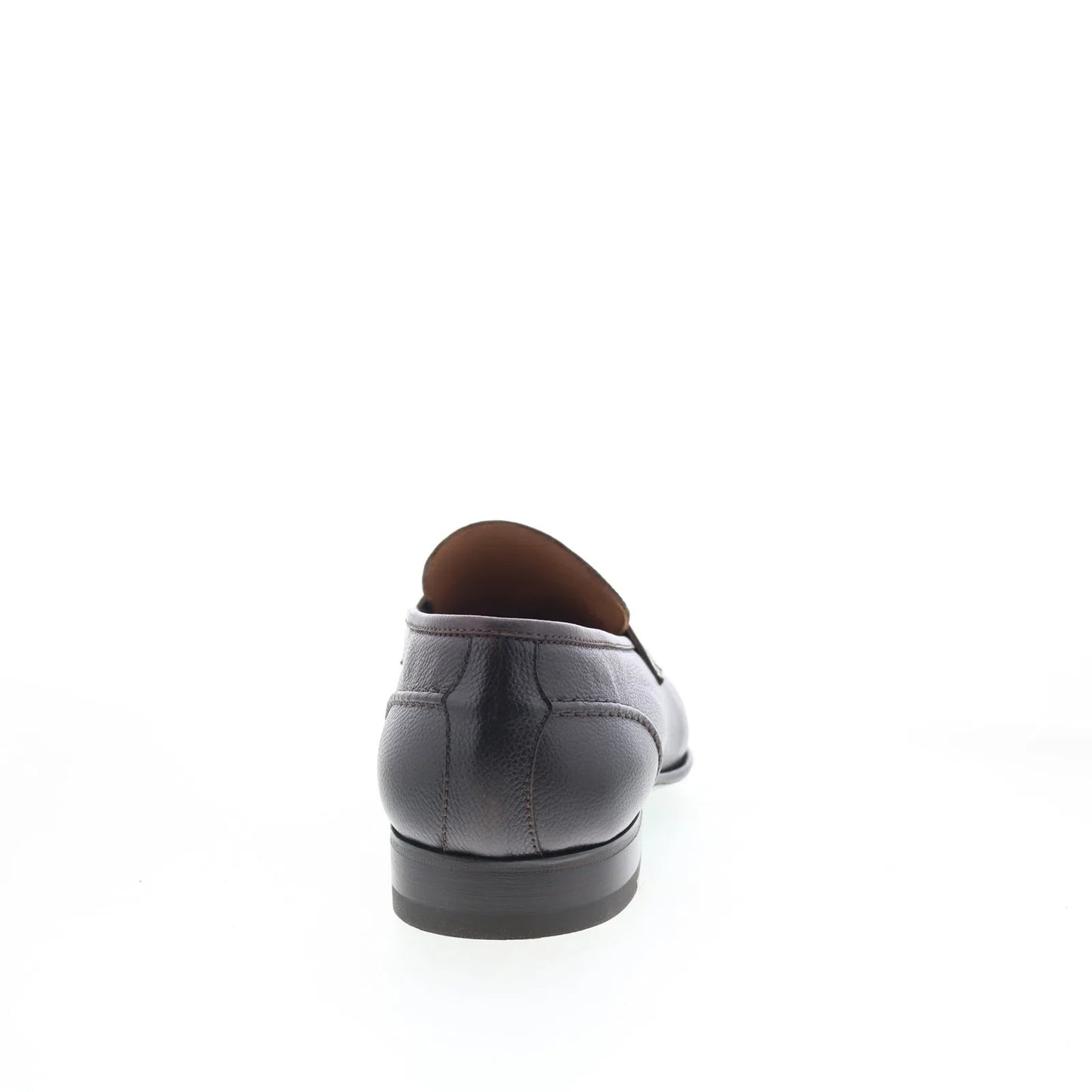 Pastori by Di Bianco Tacitus Mens Brown Leather Loafers & Slip Ons Penny Shoes