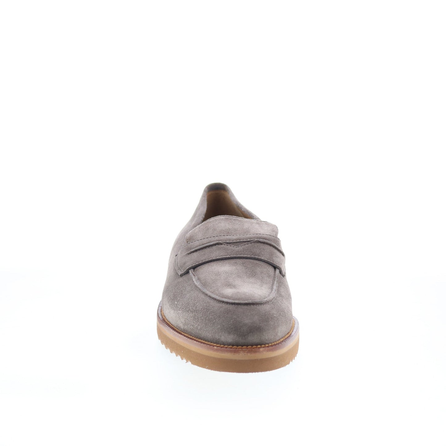 Pastori by Di Bianco Titus Mens Gray Suede Loafers & Slip Ons Penny Shoes