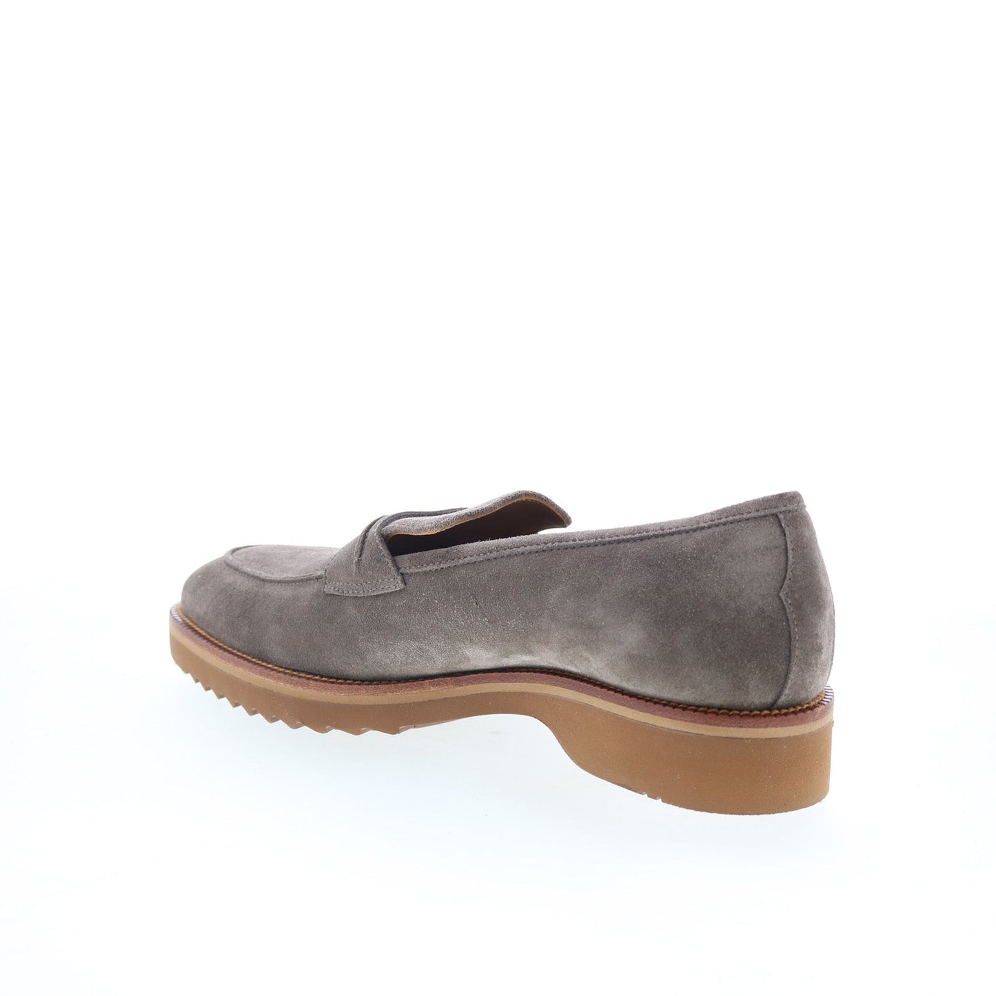 Pastori by Di Bianco Titus Mens Gray Suede Loafers & Slip Ons Penny Shoes