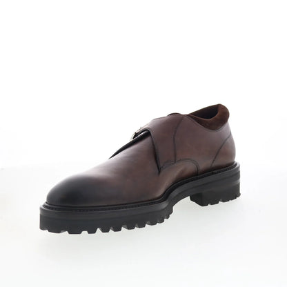 Di Bianco Treviso Mens Brown Leather Loafers & Slip Ons Casual Shoes