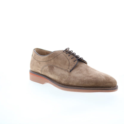 Pastori by Di Bianco Verus Mens Brown Suede Oxfords & Lace Ups Plain Toe Shoes