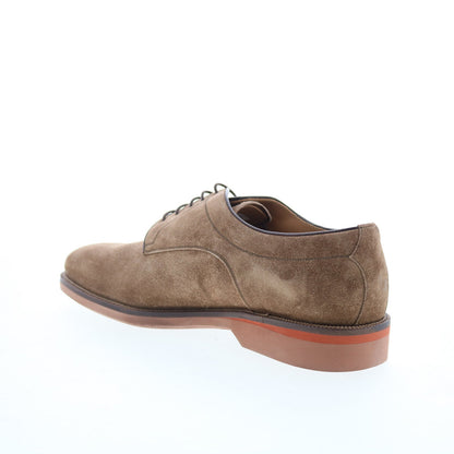 Pastori by Di Bianco Verus Mens Brown Suede Oxfords & Lace Ups Plain Toe Shoes