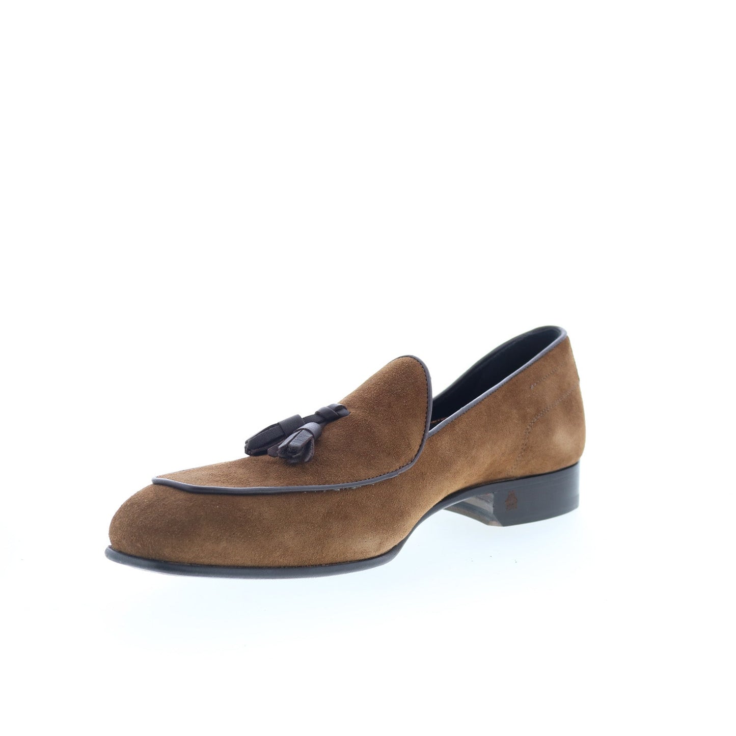 Di Bianco Vomero Mens Brown Suede Slip On Loafers & Slip Ons Casual Shoes