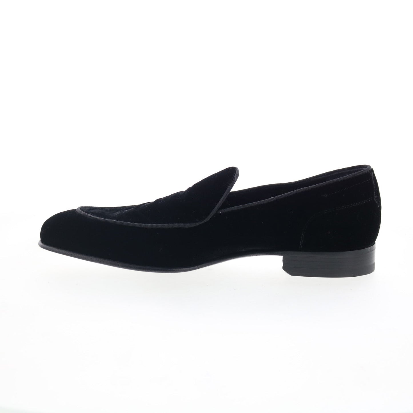 Di Bianco Vomero Mens Black Canvas Slip On Loafers & Slip Ons Casual Shoes