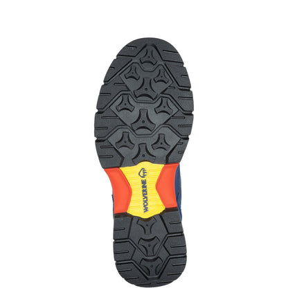Wolverine Rush Usprg Red Bull Waterproof Carbon Max 6" Mens Blue Work Boots