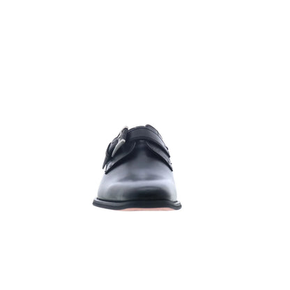 La Milano Will A11890 Mens Black Leather Loafers & Slip Ons Casual Shoes