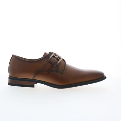 La Milano Will A11890 Mens Brown Leather Loafers & Slip Ons Casual Shoes