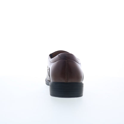 La Milano Bill A1720 Mens Brown Leather Loafers & Slip Ons Casual Shoes