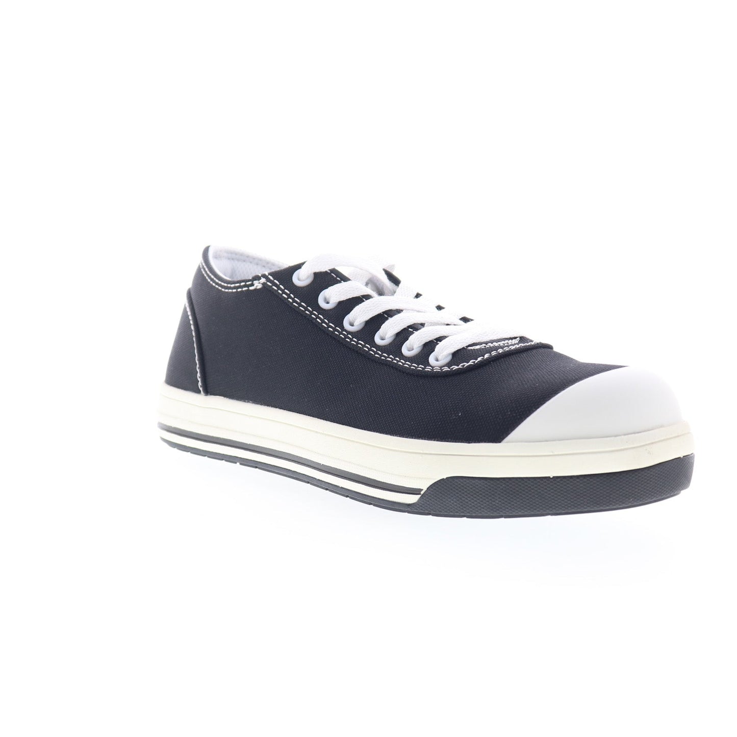 Avenger Blade 6 Eye Aluminum Toe A320 Mens Black Canvas Work & Safety Shoes