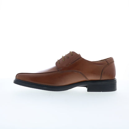 La Milano A65617 Mens Brown Leather Lace Up Oxfords & Lace Ups Casual Shoes