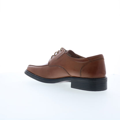La Milano A65617 Mens Brown Leather Lace Up Oxfords & Lace Ups Casual Shoes