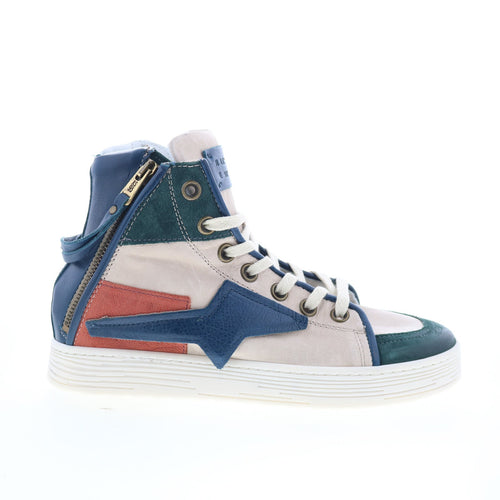 A.S. 98 Adler Womens Blue Leather Lace Up Lifestyle Sneakers Shoes